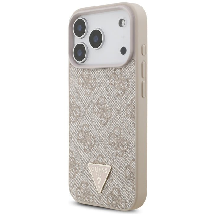 Guess 4G Strap Triangle Logo MagSafe Case for iPhone 17 Pro - Pink