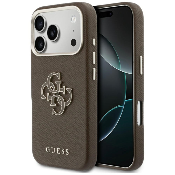 Guess FW Resin Logo case for iPhone 17 Pro - brown