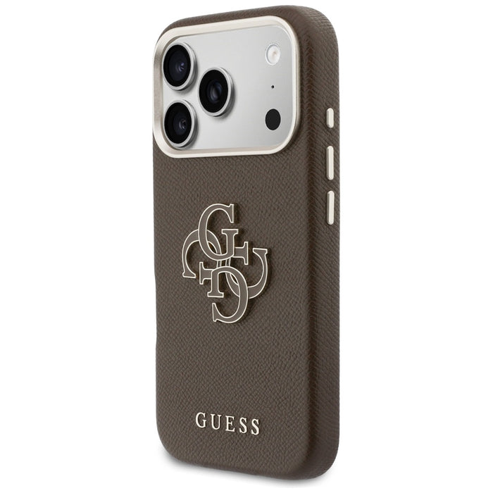 Guess FW Resin Logo case for iPhone 17 Pro - brown