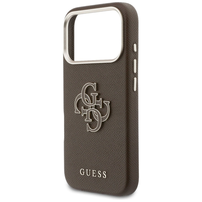 Guess FW Resin Logo case for iPhone 17 Pro - brown