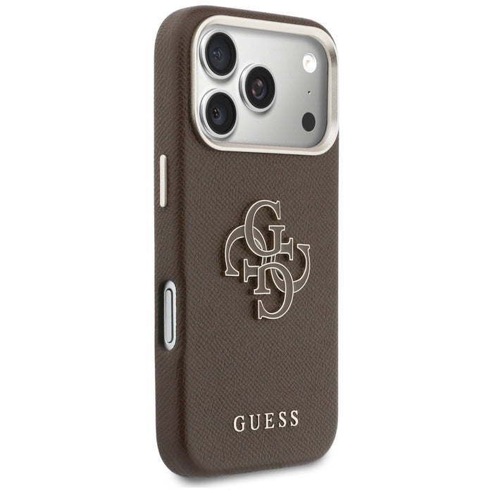 Guess FW Resin Logo case for iPhone 17 Pro - brown