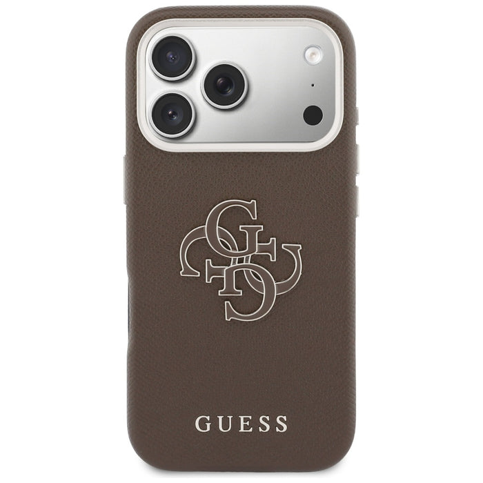 Guess FW Resin Logo case for iPhone 17 Pro - brown