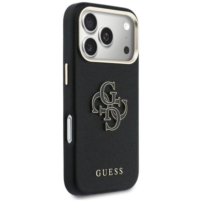 Guess FW Resin Logo Case for iPhone 17 Pro - Black