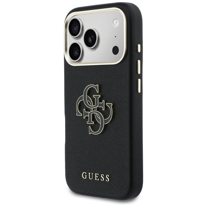 Guess FW Resin Logo Case for iPhone 17 Pro - Black