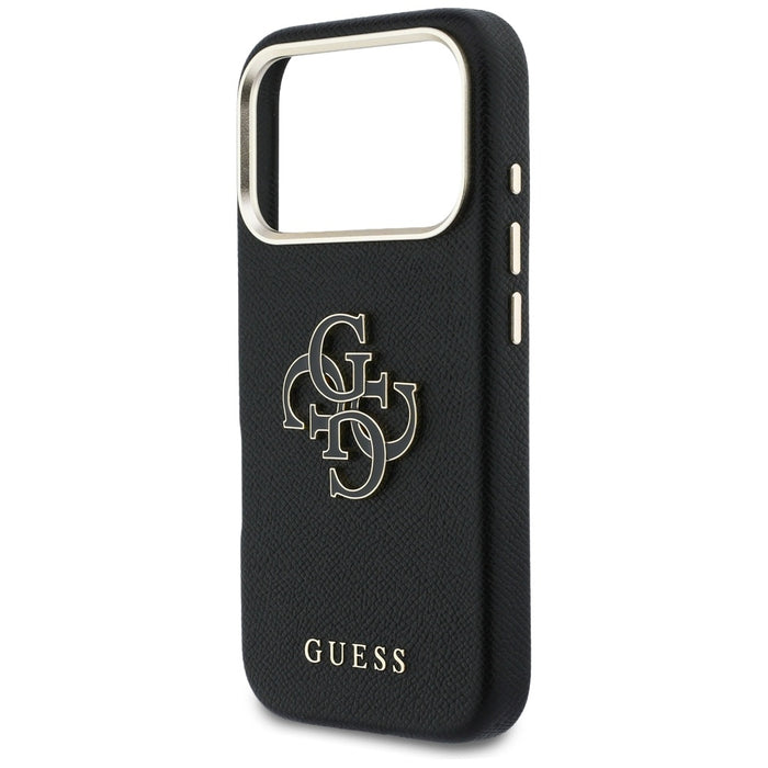 Guess FW Resin Logo Case for iPhone 17 Pro - Black