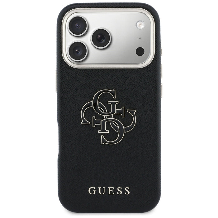 Guess FW Resin Logo Case for iPhone 17 Pro Max - Black