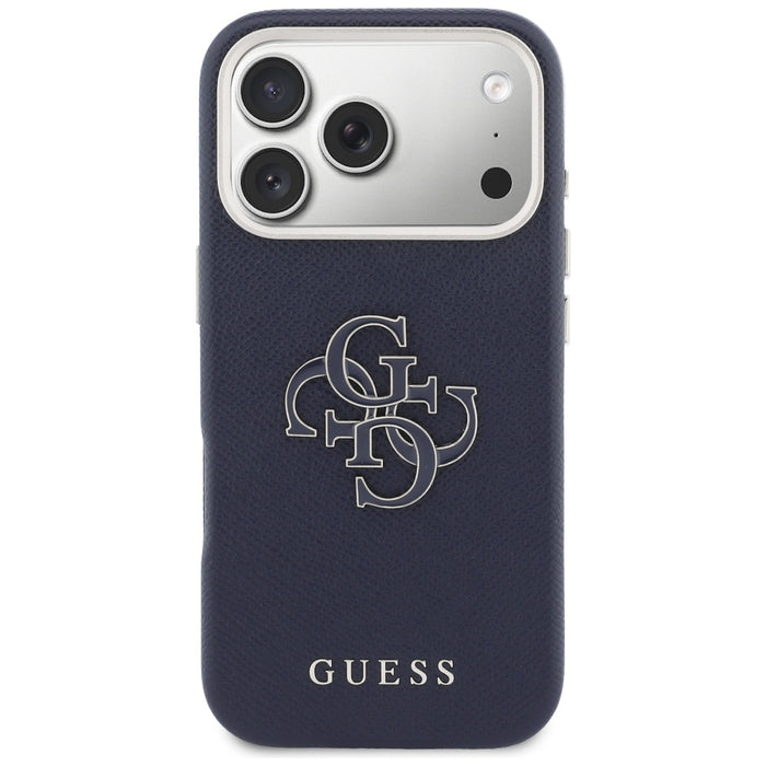 Guess FW Resin Logo Case for iPhone 17 Pro Max - Blue
