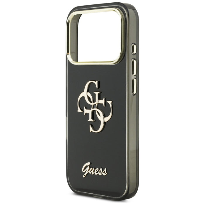 Guess IML 4G Script Metal case for iPhone 17 Pro - black