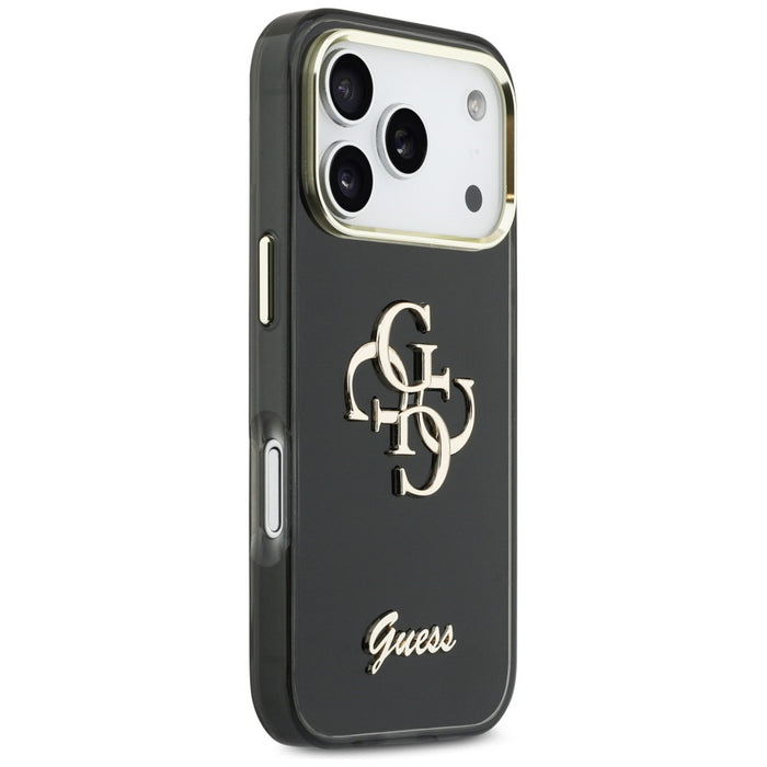 Guess IML 4G Script Metal case for iPhone 17 Pro - black