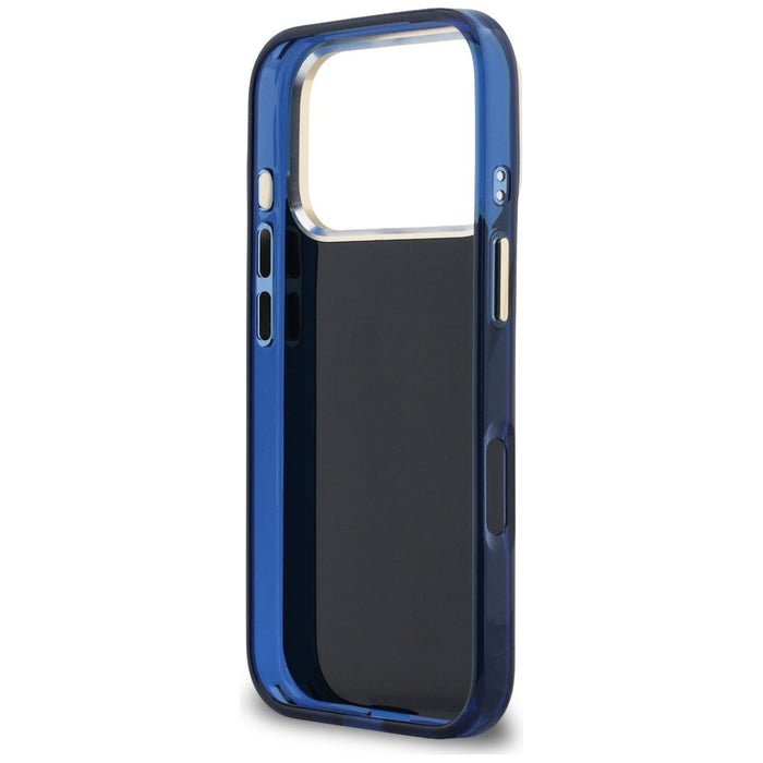 Guess IML 4G Script Metal case for iPhone 17 Pro Max - blue