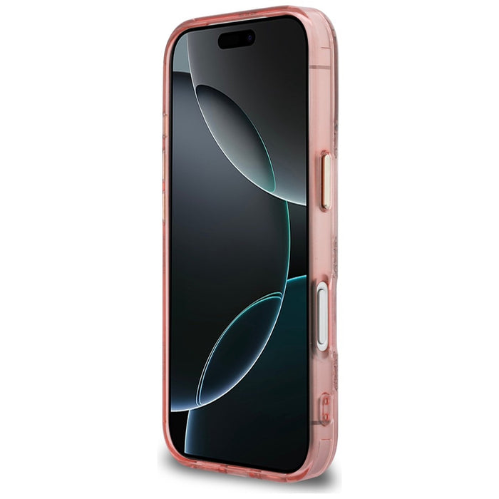 Guess IML Peony Dot MagSafe case for iPhone 17 Pro - pink
