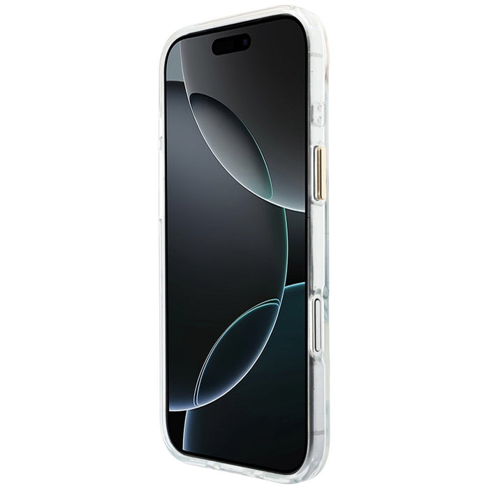 Guess IML Script Metal MagSafe Case for iPhone Air - Clear