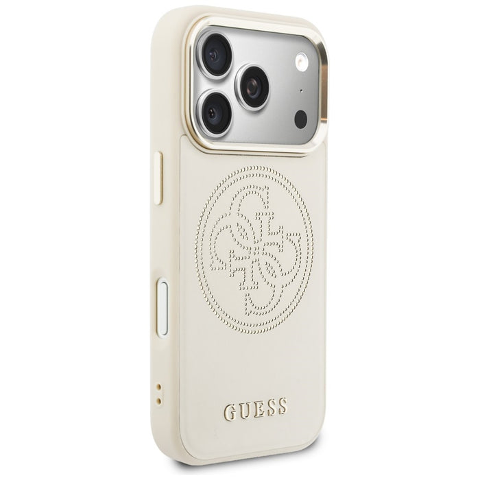 Guess Perforated 4G MagSafe Case for iPhone 17 Pro - Beige