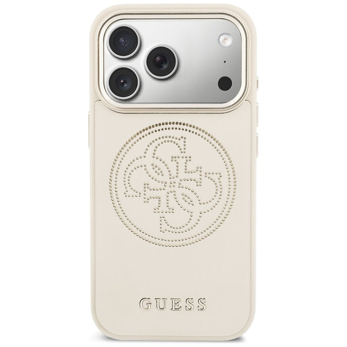 Guess Perforated 4G MagSafe Case for iPhone 17 Pro - Beige