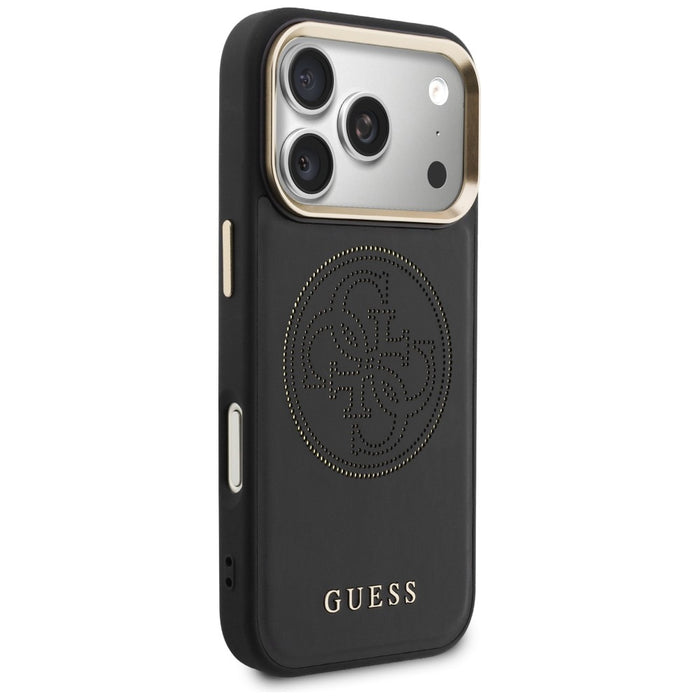 Guess Perforated 4G MagSafe case for iPhone 17 Pro - black
