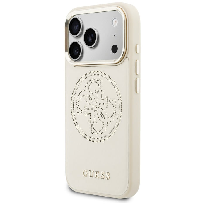 Guess Perforated 4G MagSafe Case for iPhone 17 Pro Max - Beige