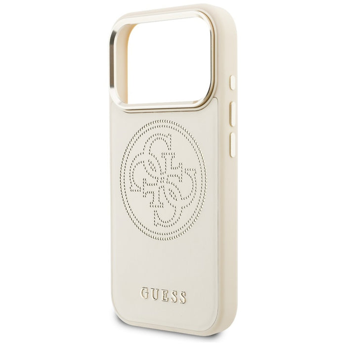 Guess Perforated 4G MagSafe Case for iPhone 17 Pro Max - Beige