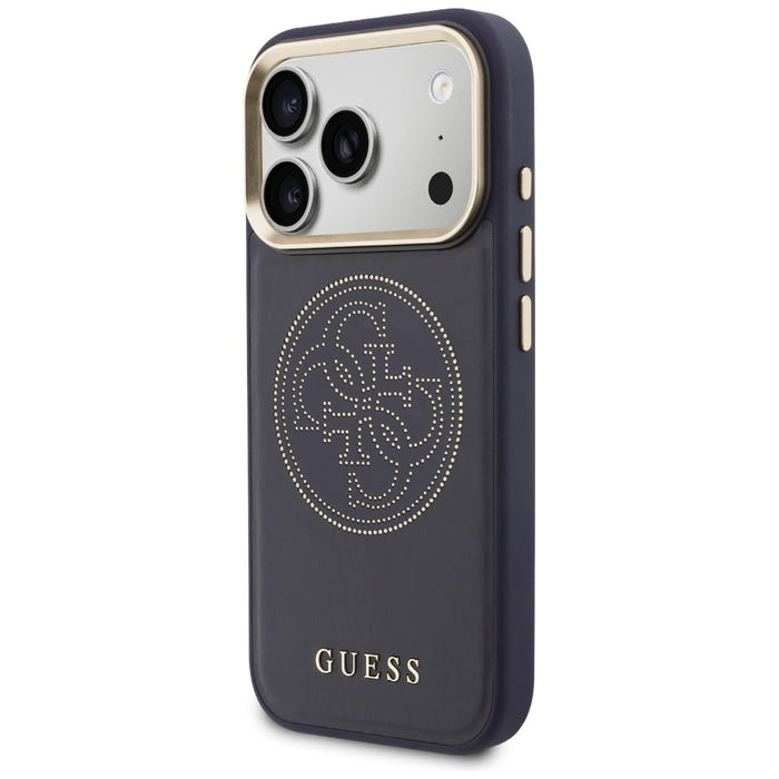 Guess Perforated 4G MagSafe case for iPhone 17 Pro Max - blue