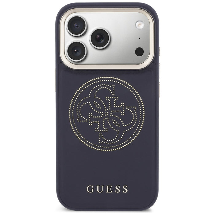 Guess Perforated 4G MagSafe case for iPhone 17 Pro - blue