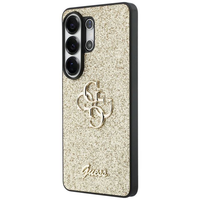 Guess Fixed Glitter Big 4G Metal Logo case for Samsung Galaxy S26 Ultra - gold