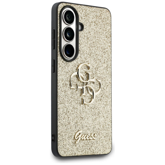 Guess Fixed Glitter Big 4G Metal Logo case for Samsung Galaxy S26 - gold