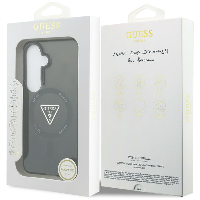 Guess IML Gradient Triangle MagSafe Case for Samsung Galaxy S26 - Black