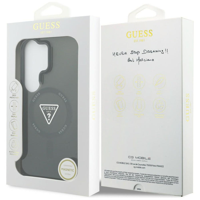 Guess IML Gradient Triangle MagSafe Case for Samsung Galaxy S26 Ultra - Black