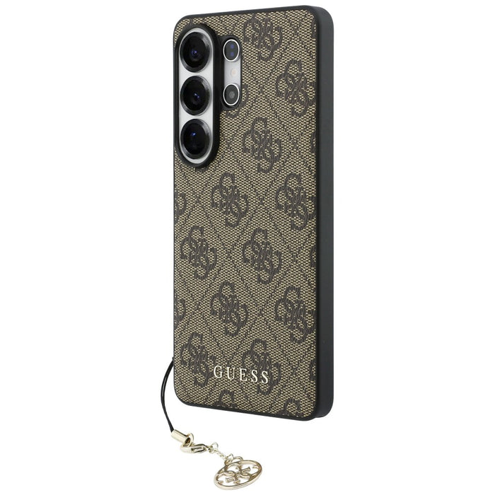Guess 4G Classic Logo Charm MagSafe Case for Samsung Galaxy S26 Ultra - Brown
