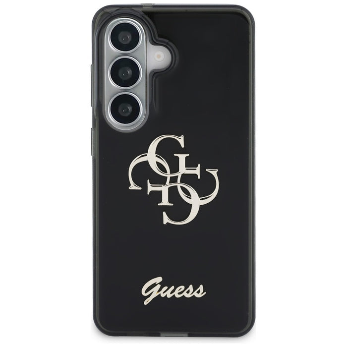 Guess IML Big Metal 4G Script case for Samsung Galaxy S26 - black