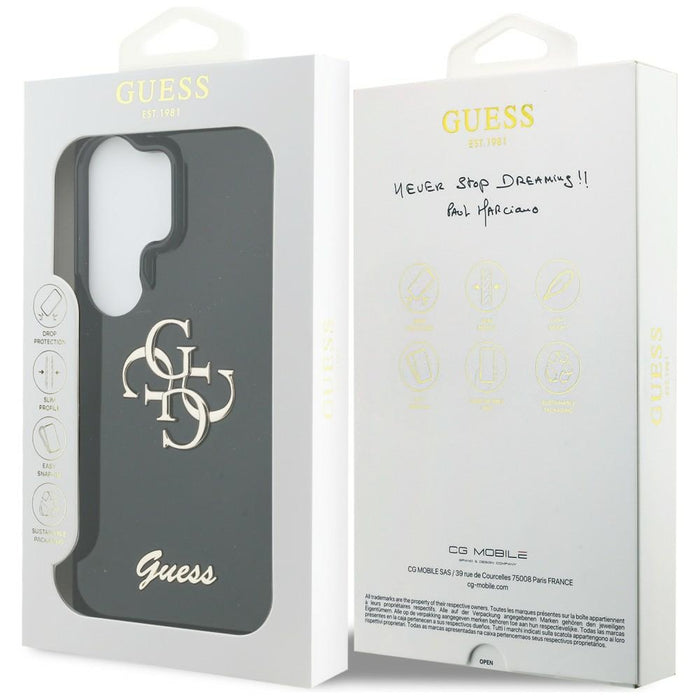 Guess IML Big Metal 4G Script case for Samsung Galaxy S26 Ultra - black