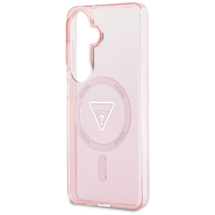 Guess IML Gradient Triangle MagSafe Case for Samsung Galaxy S26 - Pink