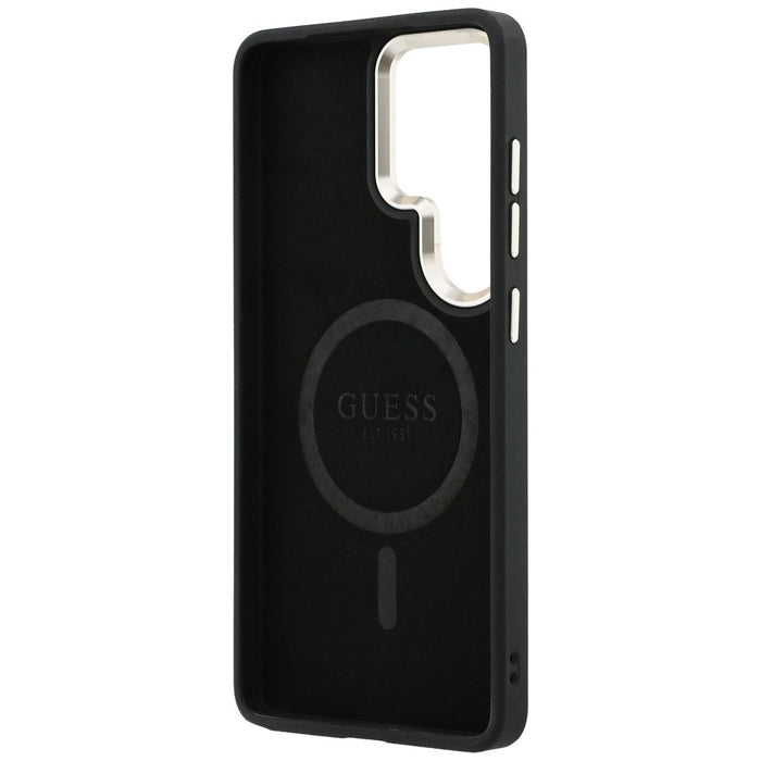 Guess 4G Embossed Ring MagSafe case for Samsung Galaxy S26 Ultra - black