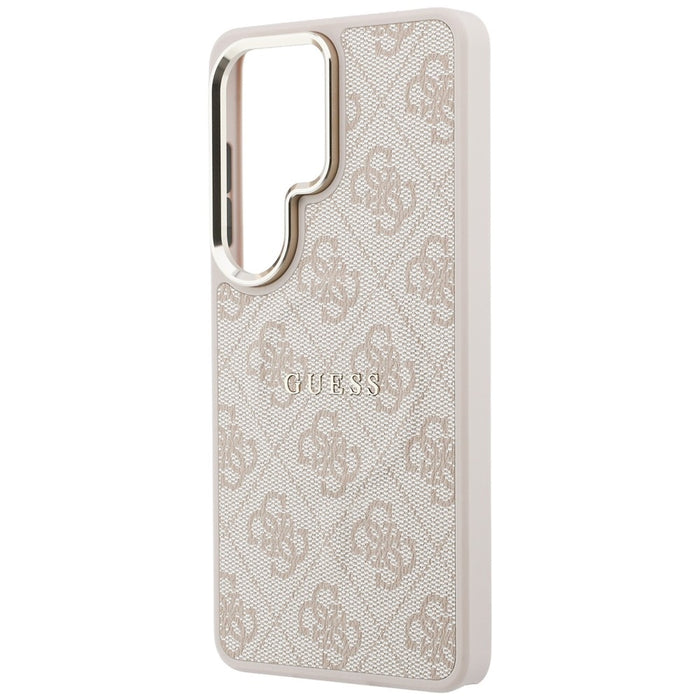 Guess 4G Embossed Ring MagSafe Case for Samsung Galaxy S26 Ultra - Pink