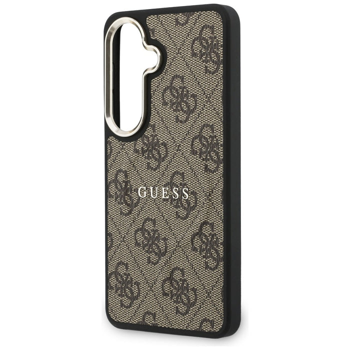 Guess 4G Embossed Ring MagSafe case for Samsung Galaxy S26 Plus - brown