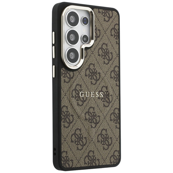 Guess 4G Embossed Ring MagSafe case for Samsung Galaxy S26 Ultra - brown