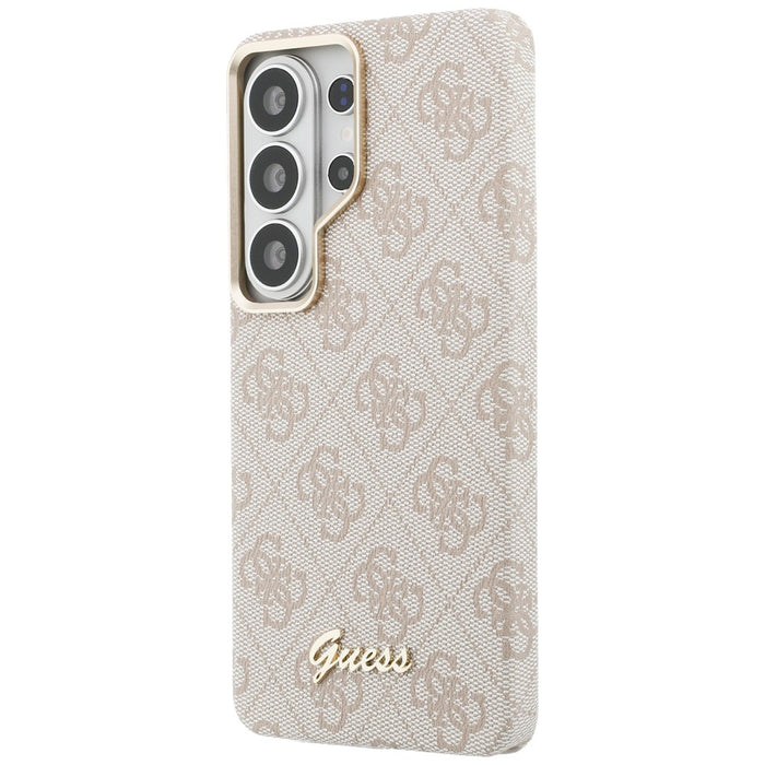 Guess 4G Script MagSafe Case for Samsung Galaxy S26 Ultra - Pink