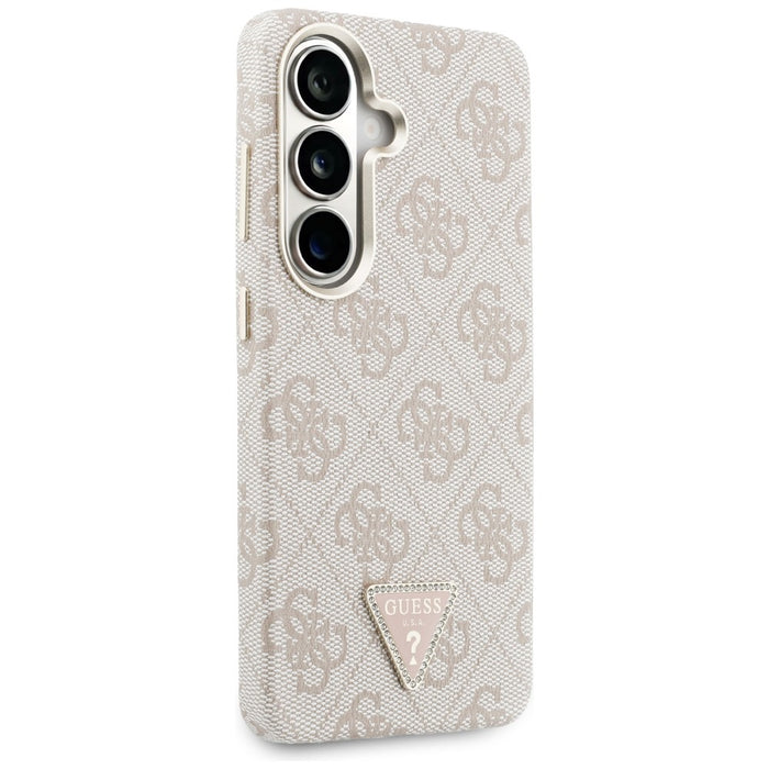 Guess 4G Triangle Logo MagSafe Case for Samsung Galaxy S26 - Pink