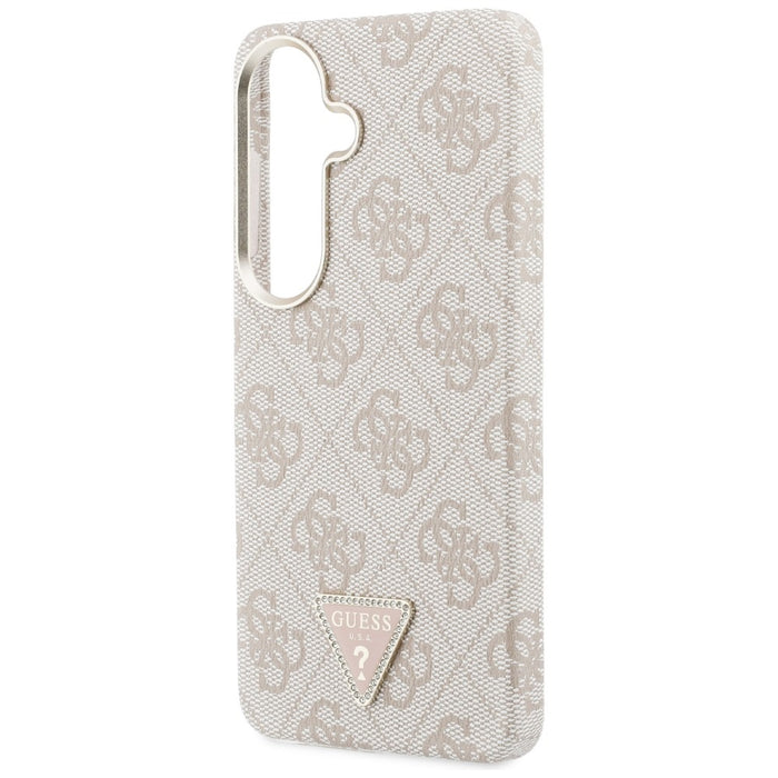 Guess 4G Triangle Logo MagSafe Case for Samsung Galaxy S26 - Pink