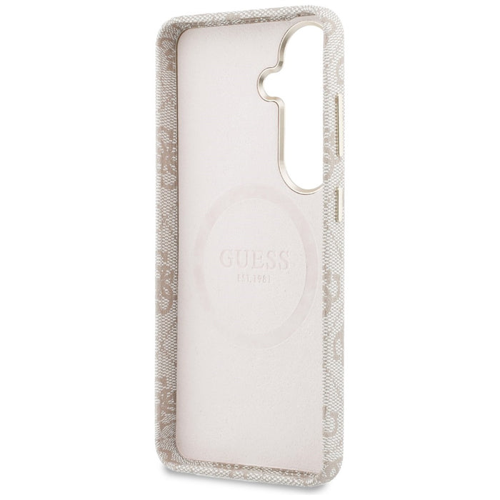 Guess 4G Triangle Logo MagSafe Case for Samsung Galaxy S26 - Pink