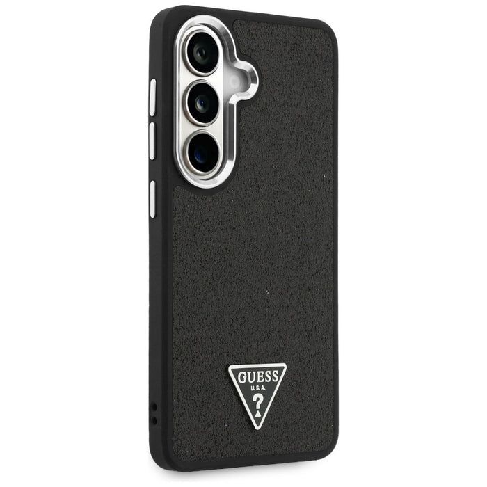 Guess Fixed Glitter Triangle MagSafe case for Samsung Galaxy S26 - black