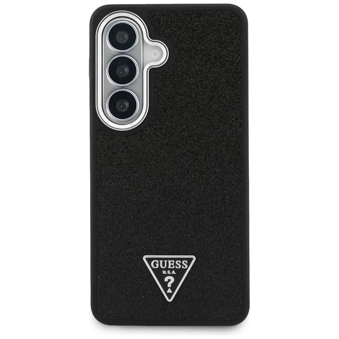 Guess Fixed Glitter Triangle MagSafe case for Samsung Galaxy S26 - black
