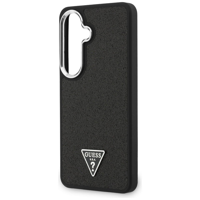 Guess Fixed Glitter Triangle MagSafe case for Samsung Galaxy S26 - black