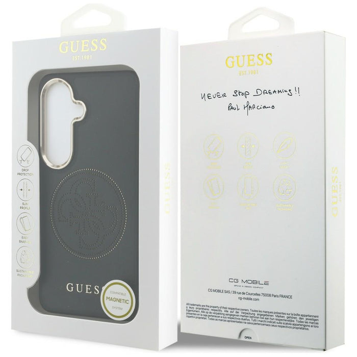 Guess Perforated Logo MagSafe Case for Samsung Galaxy S26 - Black