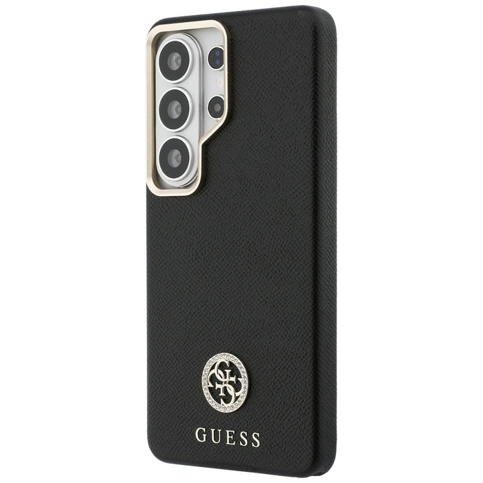Guess Rhinestone Round Logo MagSafe Case for Samsung Galaxy S26 Ultra - Black