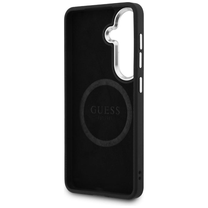 Guess Fixed Glitter Triangle MagSafe case for Samsung Galaxy S26+ - black