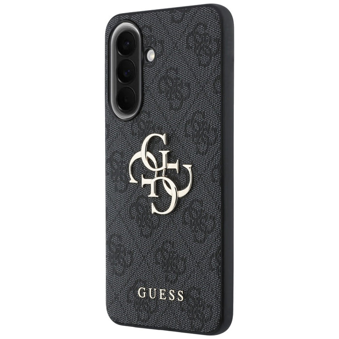 Guess Leather 4G Metal Logo Case for Samsung Galaxy A37 5G - Black