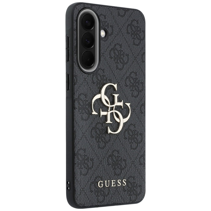Guess Leather 4G Metal Logo Case for Samsung Galaxy A37 5G - Black