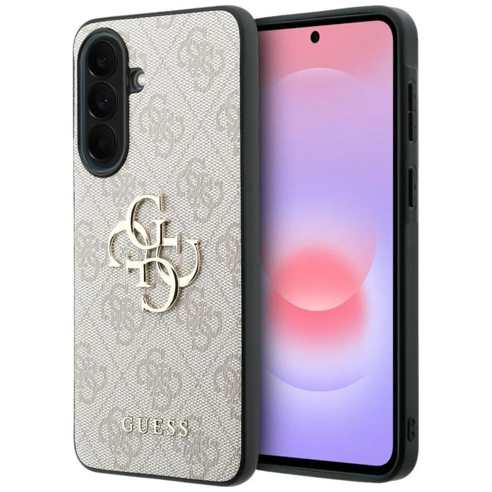 Guess Leather 4G Metal Logo Case for Samsung Galaxy A37 5G - Pink