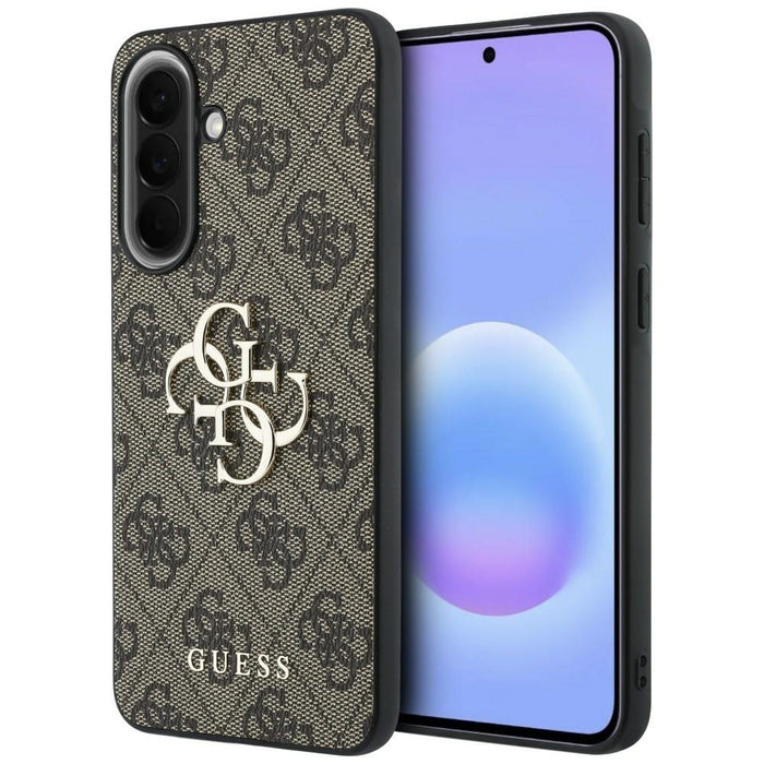 Guess Leather 4G Metal Logo Case for Samsung Galaxy A57 5G - Brown