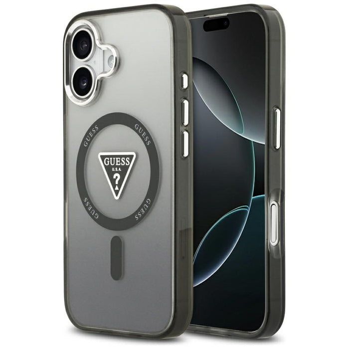 Guess IML Gradient Triangle Logo MagSafe case for iPhone 17 - black